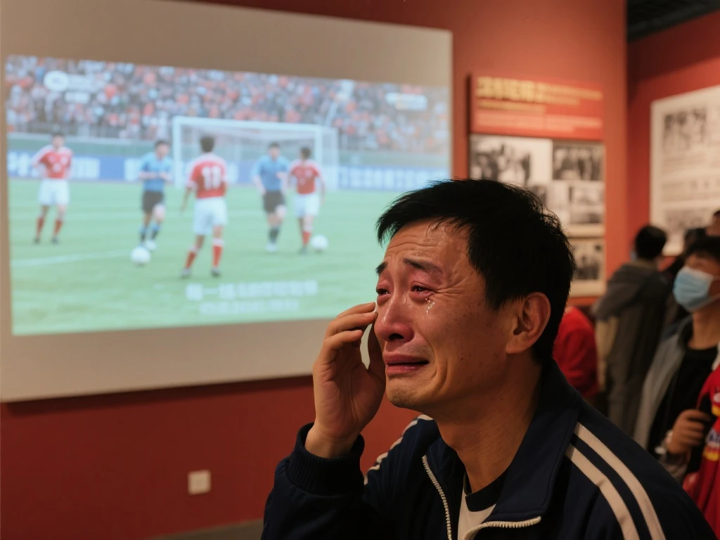 沈祥福泪洒北京足球名宿记忆展 感怀往昔触动心弦